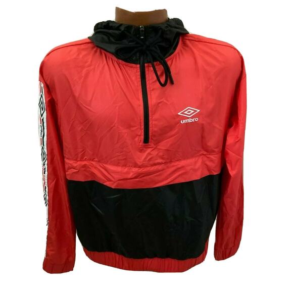 Umbro Hibiscus Quarter Zip Womens Pullover Windbreaker Size Small - Picture 1 of 9